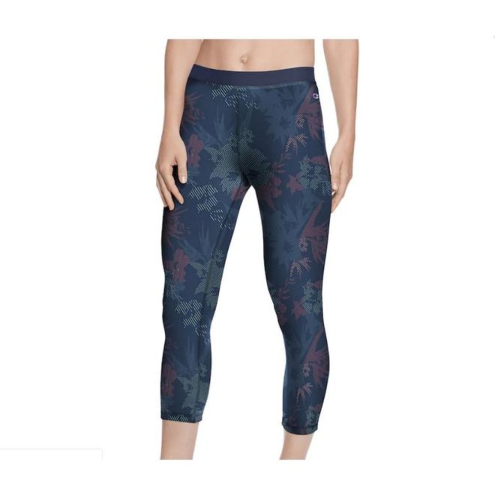 🔖CHAMPION HERITAGE LINEAR FLORA MIDRISE CAPRI NWT